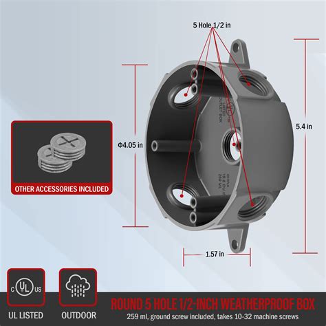 what size hole for round electrical box|diy electrical box installation.